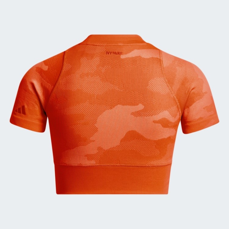 Top Cropped Laranja Adidas