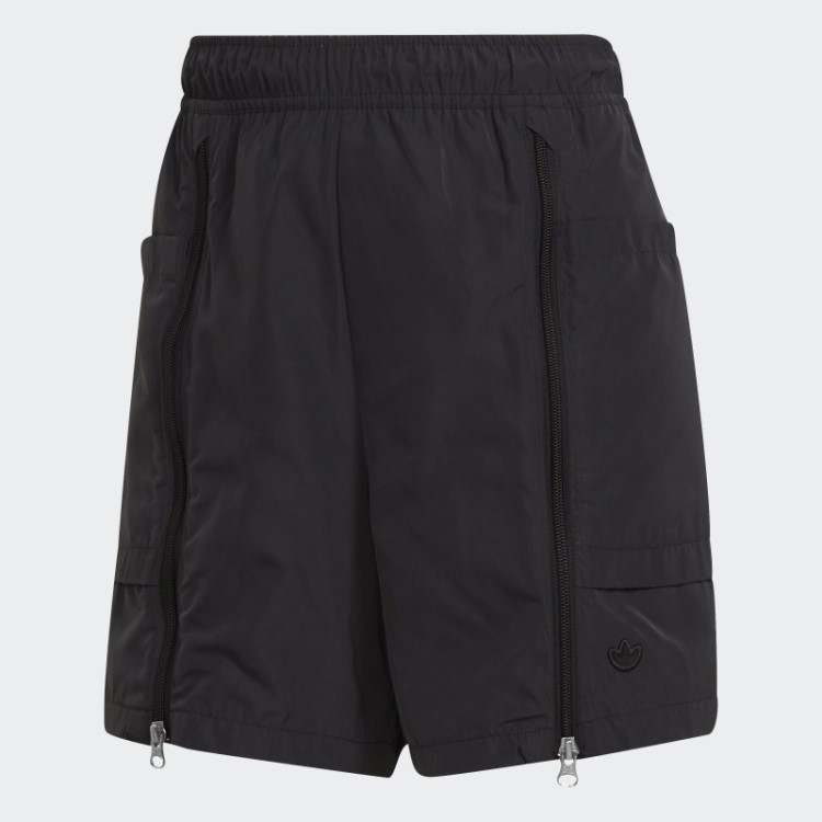 Adidas Adicolor Shorts Preto Com Zíper