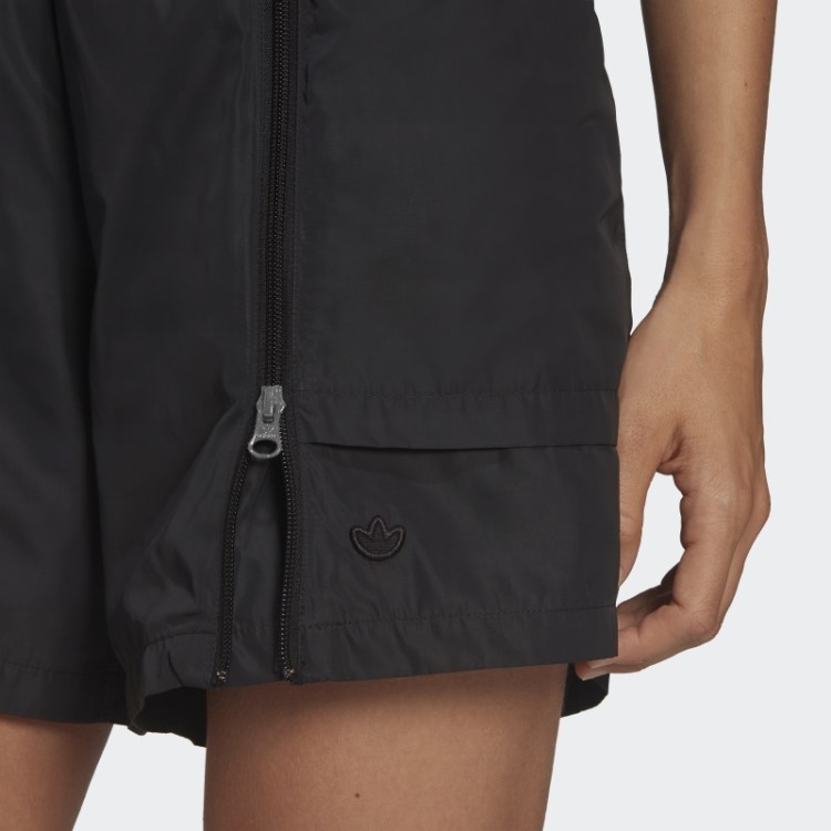 Adidas Adicolor Shorts Preto Com Zíper