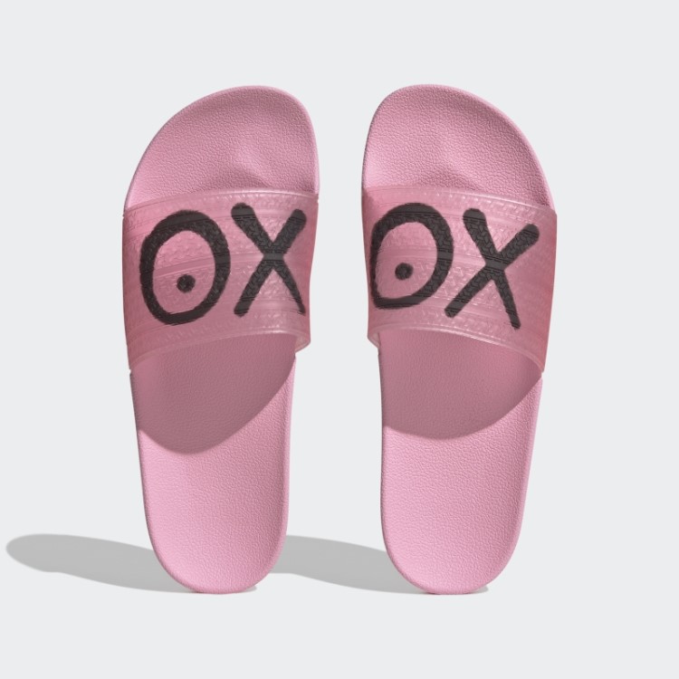 Chinelos Rosa Adilette X André Saraiva Adidas