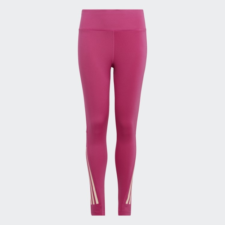 Legging Aeroready 3 Listras Cintura Alta 7/8 Optime Pocket Legging Adidas Fúcsia