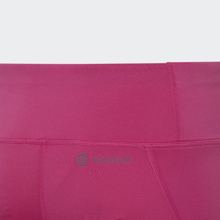 Legging Aeroready 3 Listras Cintura Alta 7/8 Optime Pocket Legging Adidas Fúcsia