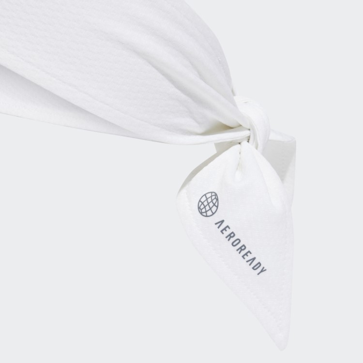 Faixa De Gravata Aeroready Branca Adidas