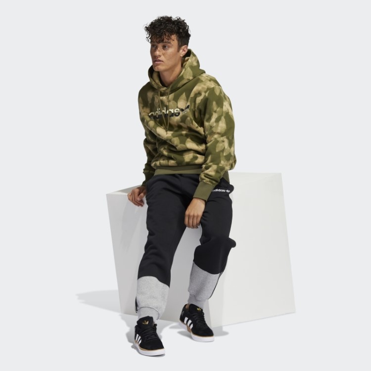 Adidas Winter Leaves Moletom Com Estampa Olive