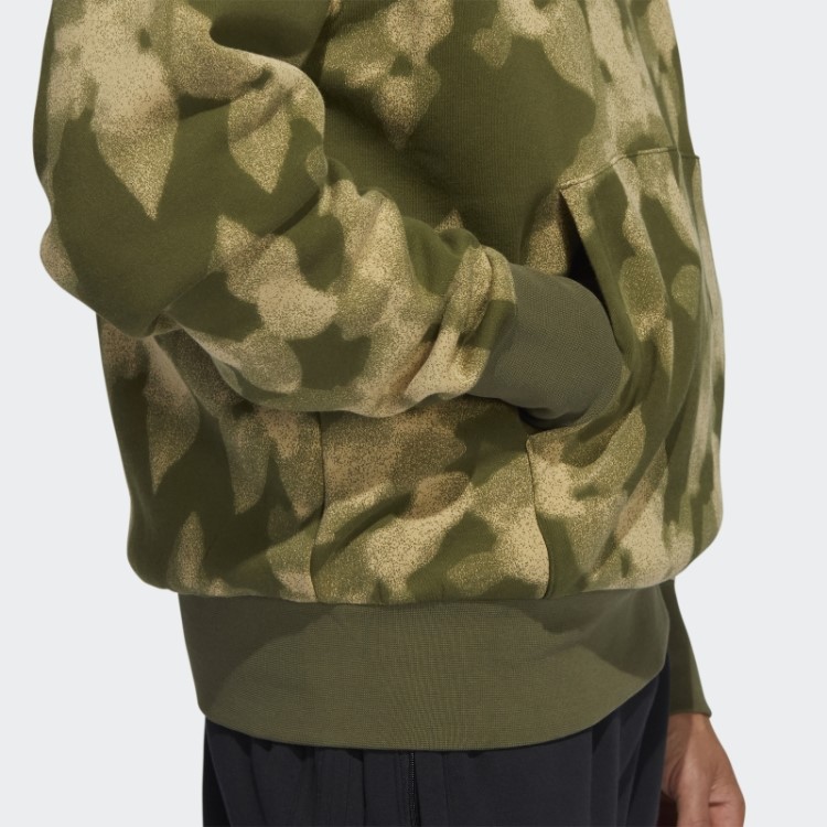 Adidas Winter Leaves Moletom Com Estampa Olive