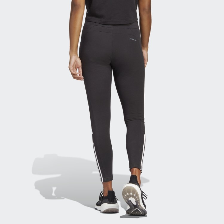 Leggings Adidas Performance 7/8 De Algodão Trem Preto