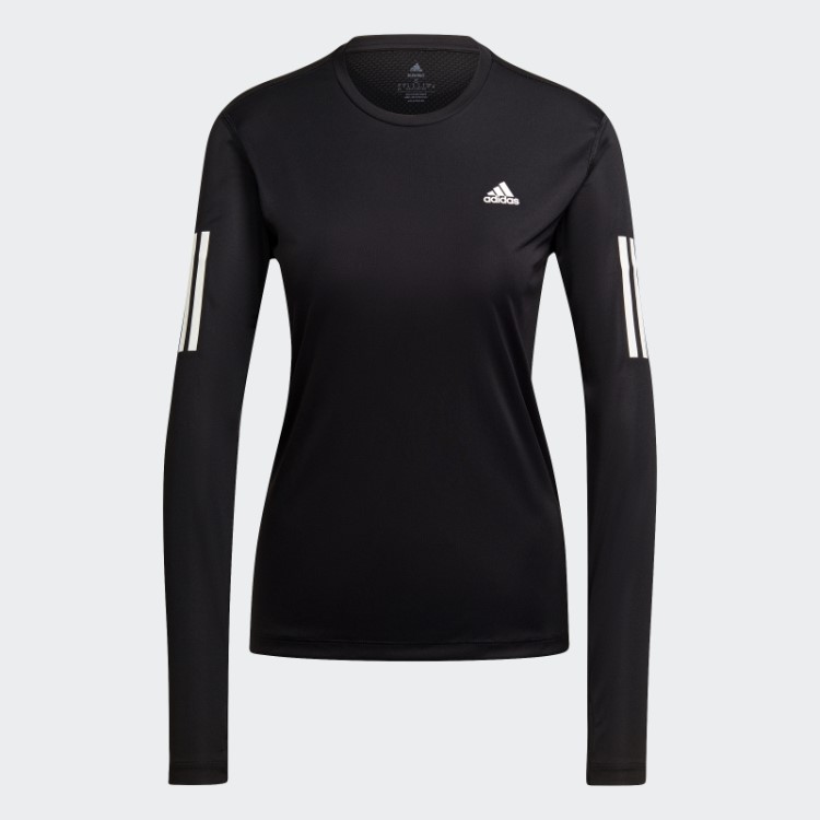 Camiseta Manga Longa Own The Run Preta Adidas
