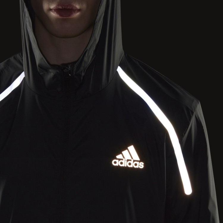 Jaqueta De Corrida Maratona Adidas Preta