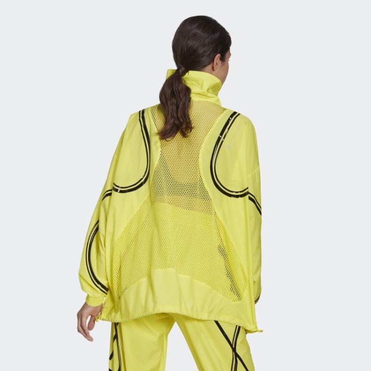 Jaqueta De Corrida Em Tecido Amarelo Choque Fashion Adidas By Stella Mccartney Truepace