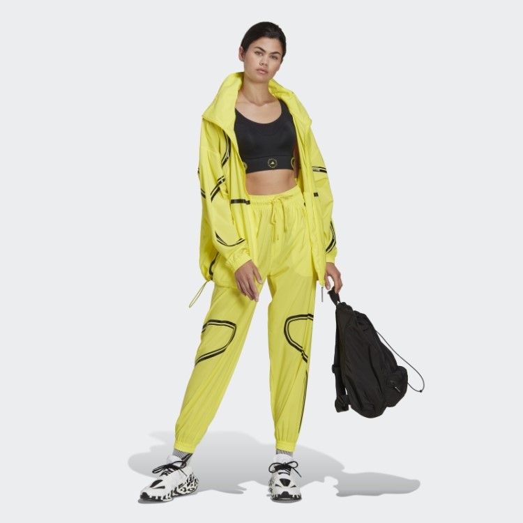 Jaqueta De Corrida Em Tecido Amarelo Choque Fashion Adidas By Stella Mccartney Truepace