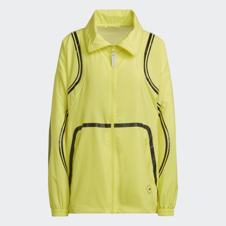 Jaqueta De Corrida Em Tecido Amarelo Choque Fashion Adidas By Stella Mccartney Truepace