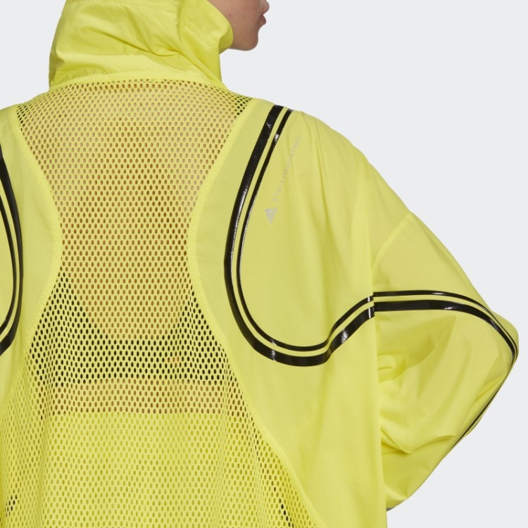 Jaqueta De Corrida Em Tecido Amarelo Choque Fashion Adidas By Stella Mccartney Truepace
