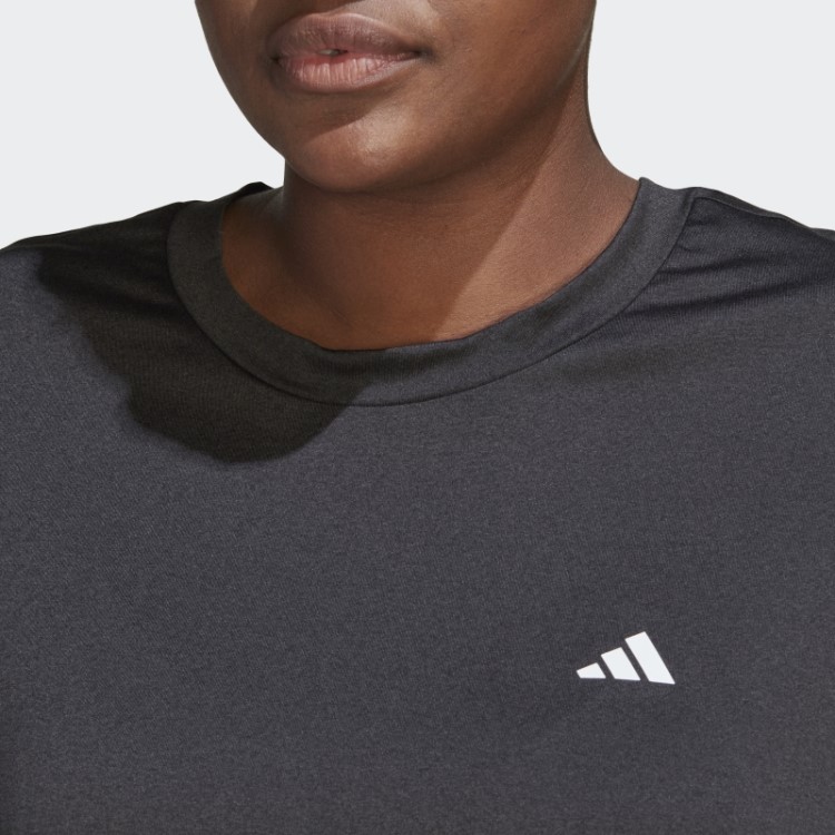 Camiseta Preta Aeroready Made For Training Minimal (plus Size) Adidas