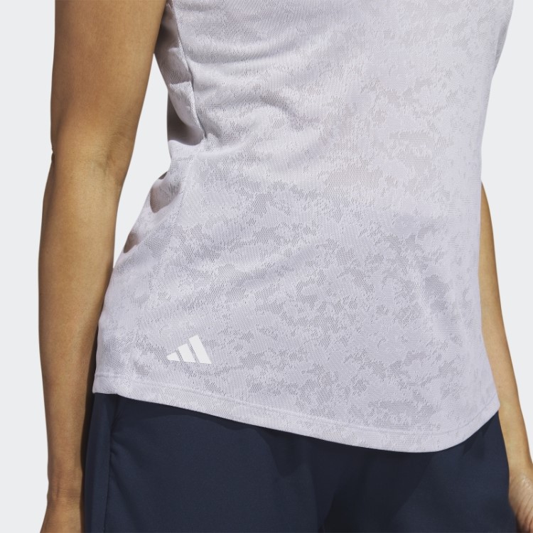 Camisa Polo Branca Adidas Jacquard Golf
