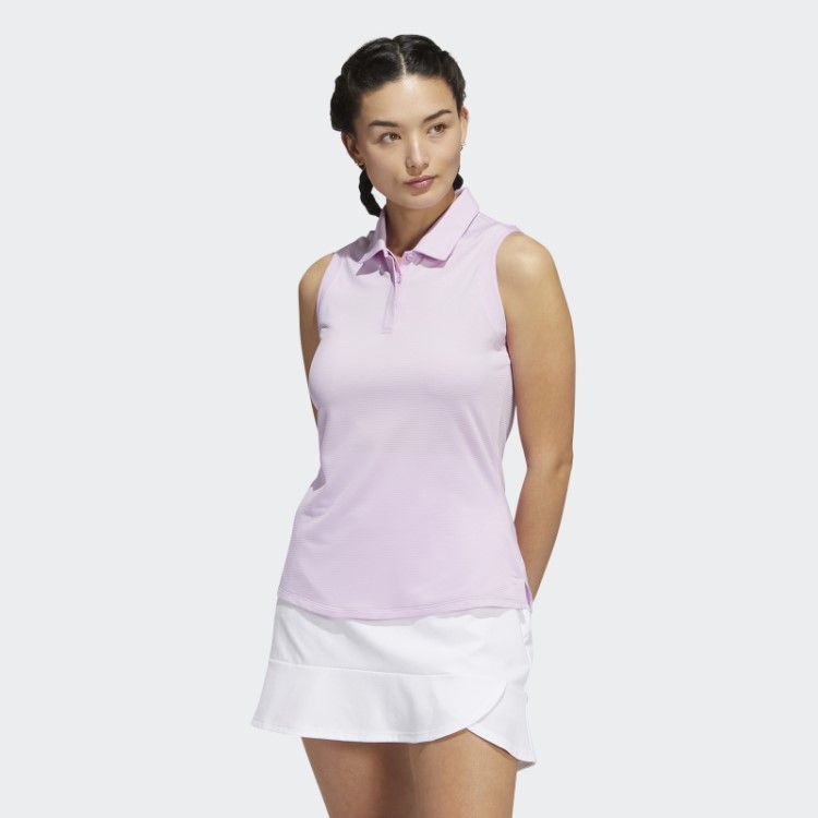 Adidas Camisa Polo Lilás Sem Mangas
