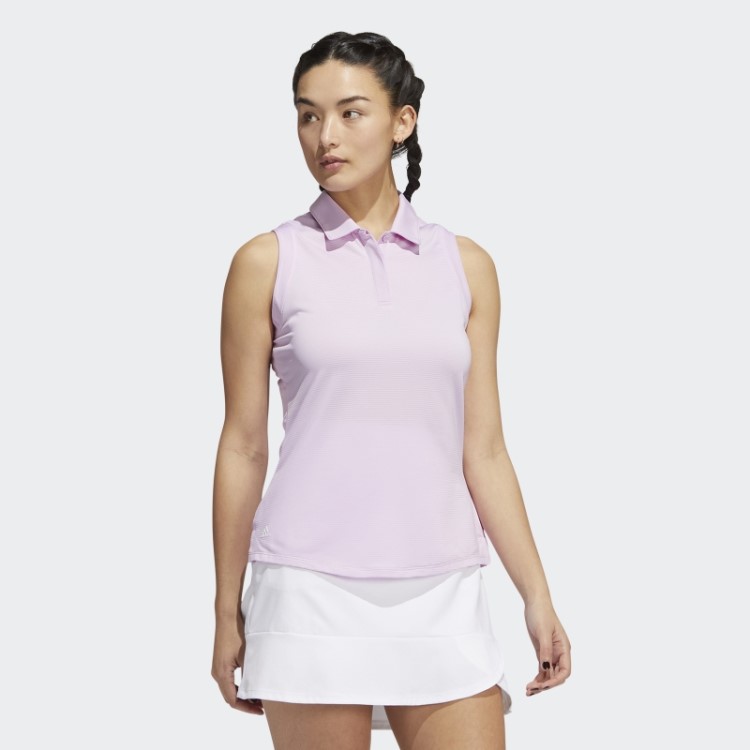 Adidas Camisa Polo Lilás Sem Mangas