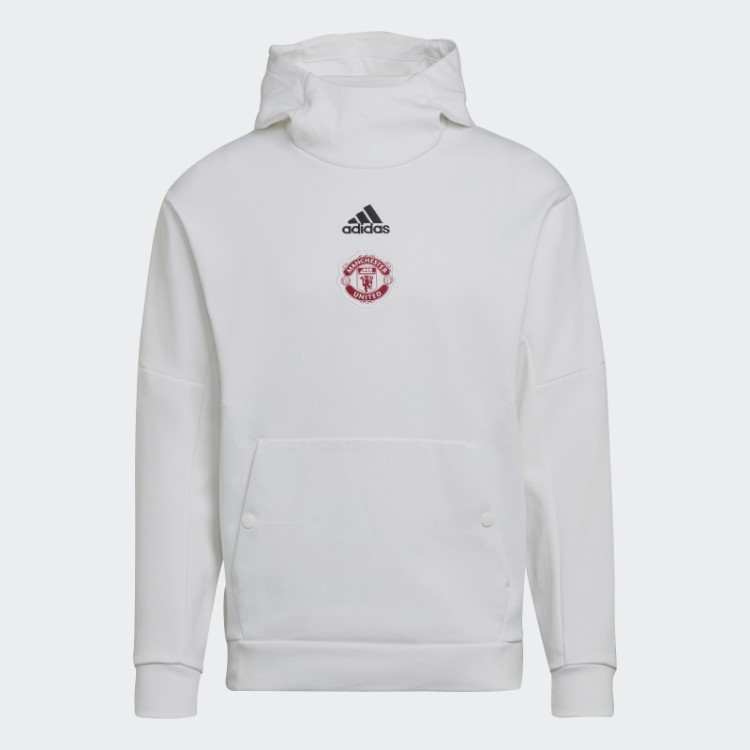 Moletom De Viagem Branco Adidas Manchester United