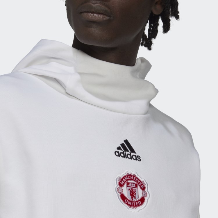 Moletom De Viagem Branco Adidas Manchester United