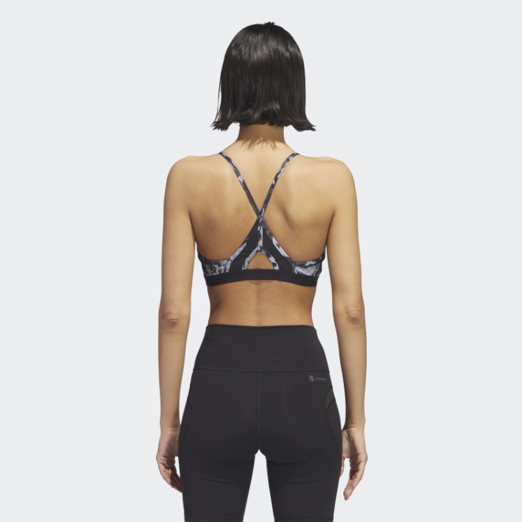 Sutiã De Treinamento Leve Adidas Aeroreact Mgh Cinza Sólido