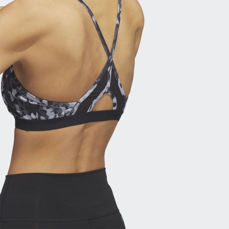 Sutiã De Treinamento Leve Adidas Aeroreact Mgh Cinza Sólido