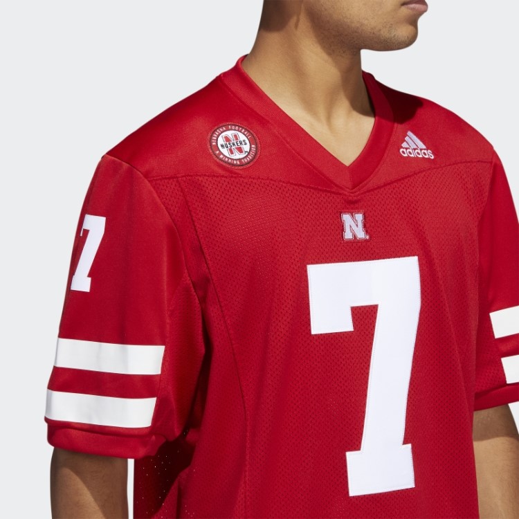 Camisa Vermelha Cornhuskers Icon Adidas