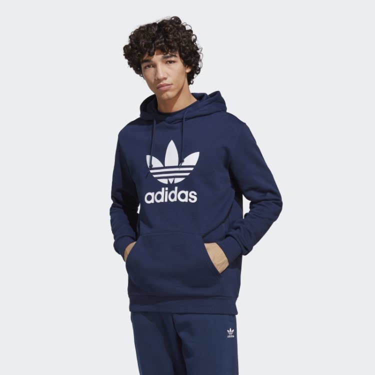 Moletom Com Capuz Adidas Adicolor Classics Trefoil Night Indigo