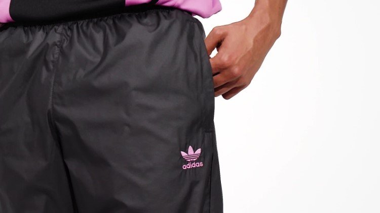 Adidas Rekive Calça De Trilha Gráfica Moda Preta