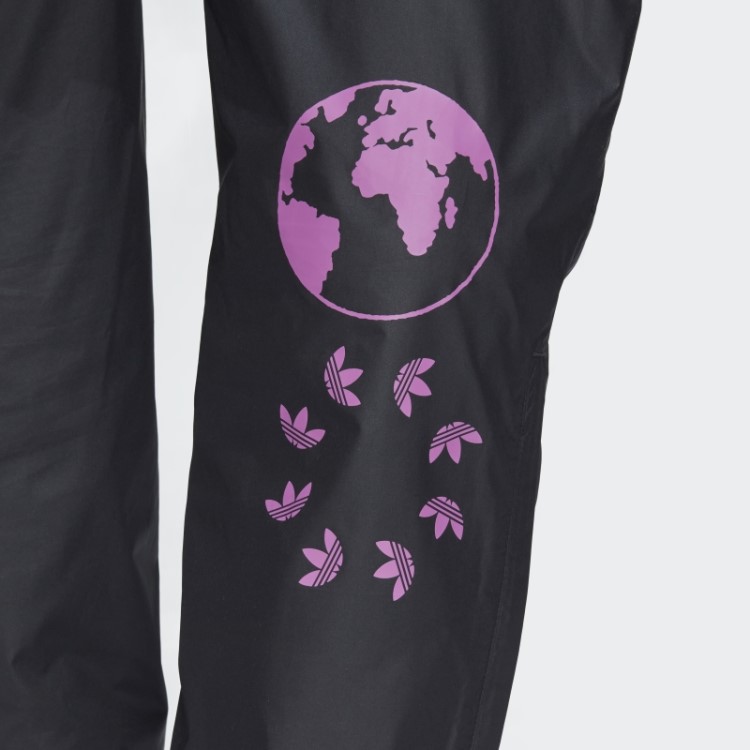 Adidas Rekive Calça De Trilha Gráfica Moda Preta
