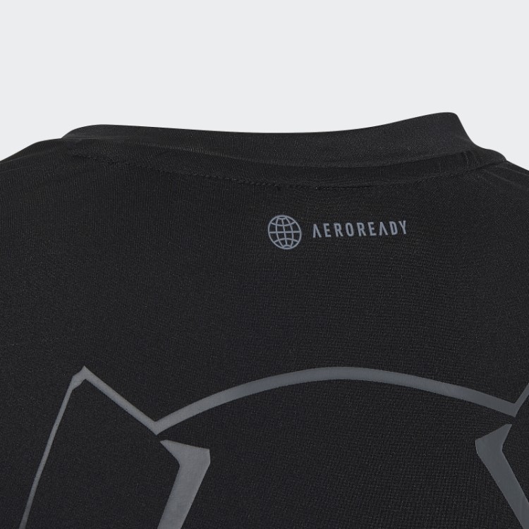 Adidas Marvel Black Panther Techfit Camiseta Manga Longa Preta