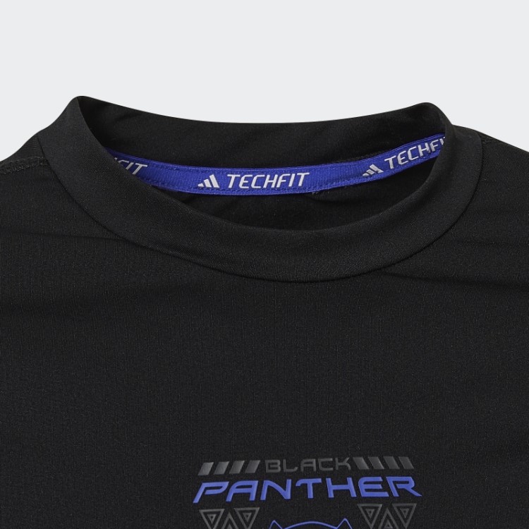 Adidas Marvel Black Panther Techfit Camiseta Manga Longa Preta