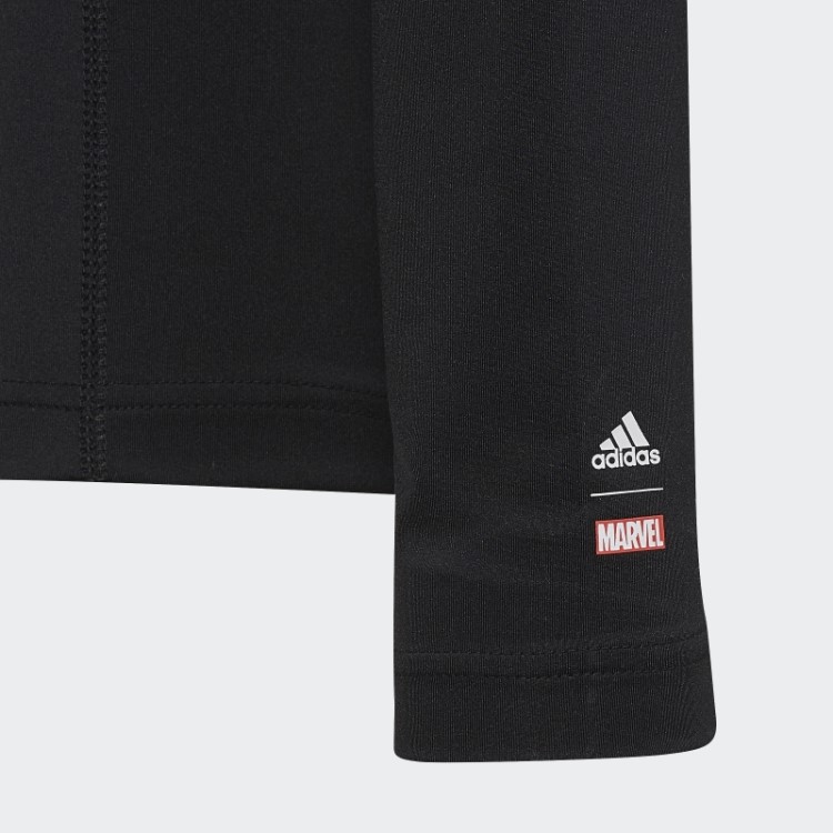 Adidas Marvel Black Panther Techfit Camiseta Manga Longa Preta
