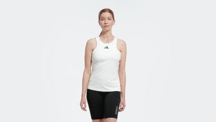 Top Y-tanque Branco Adidas