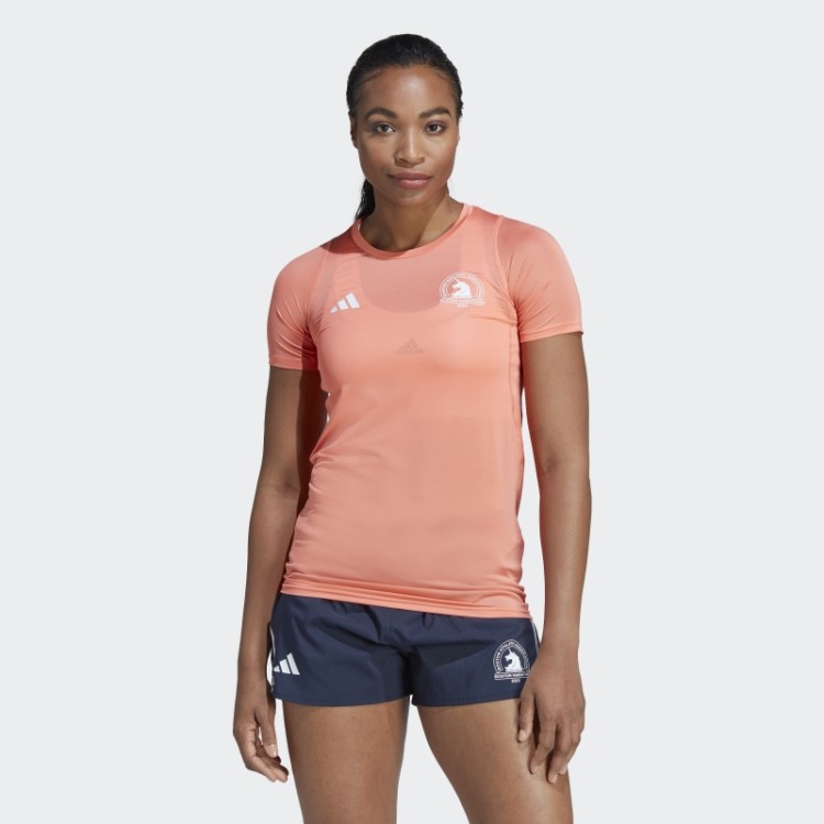 Boston Marathon 2023 Camiseta Com Estampa Allover Coral Adidas