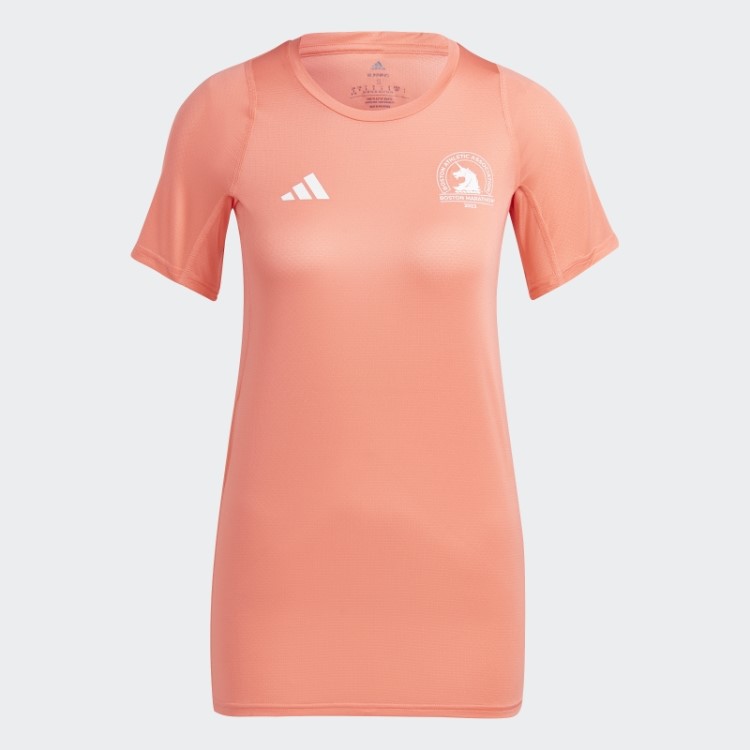Camiseta De Corrida Adidas Coral Boston Marathon 2023