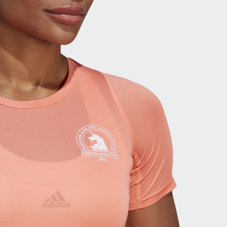 Camiseta De Corrida Adidas Coral Boston Marathon 2023