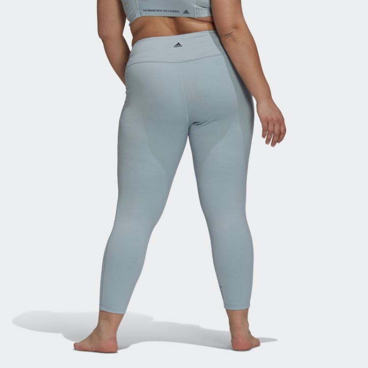 Legging Adidas Yoga Studio 7/8 (tamanho Grande) Fashion Cinza