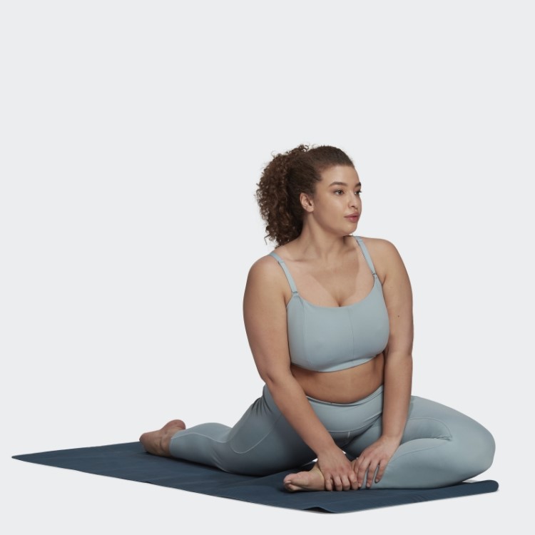 Legging Adidas Yoga Studio 7/8 (tamanho Grande) Fashion Cinza
