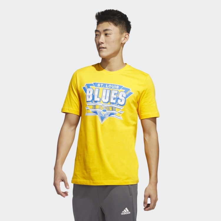 Camiseta Atlética Amarela Blues Playmaker Adidas