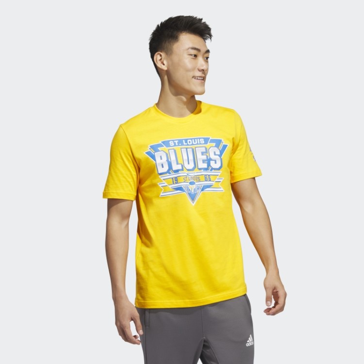 Camiseta Atlética Amarela Blues Playmaker Adidas