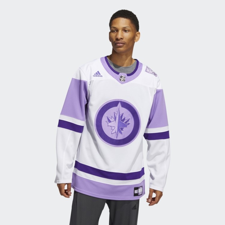 Camisa De Hóquei Contra O Câncer Adidas White Jets