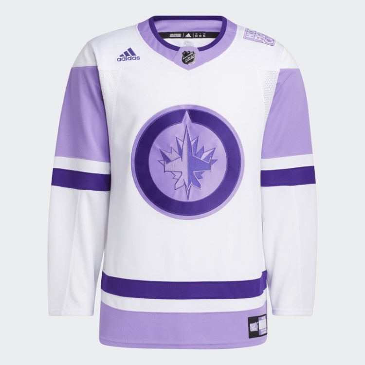 Camisa De Hóquei Contra O Câncer Adidas White Jets
