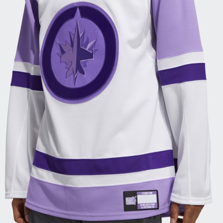 Camisa De Hóquei Contra O Câncer Adidas White Jets