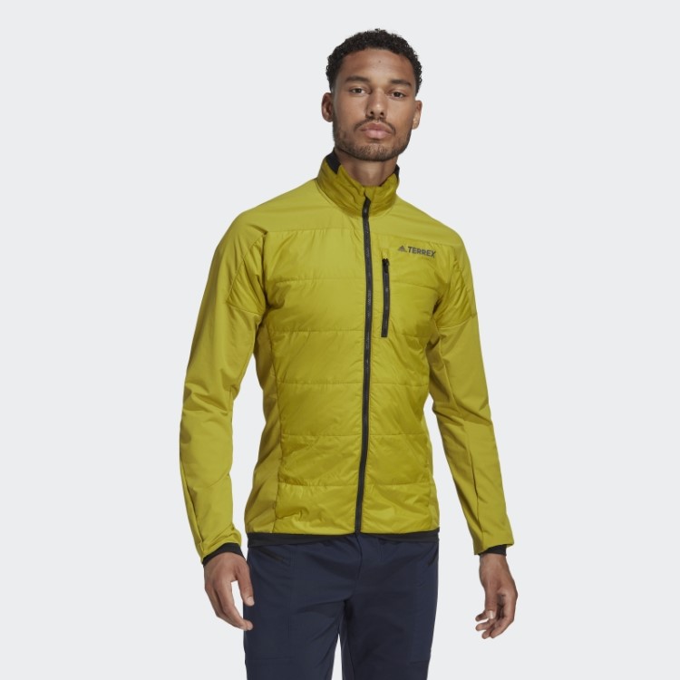Jaqueta De Isolamento Híbrido Adidas Olive Terrex Primaloft