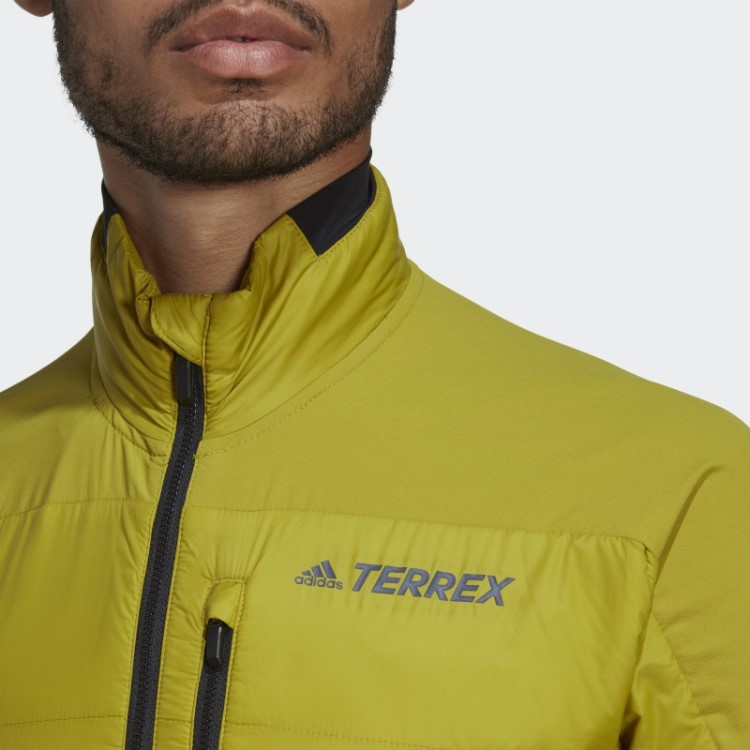 Jaqueta De Isolamento Híbrido Adidas Olive Terrex Primaloft