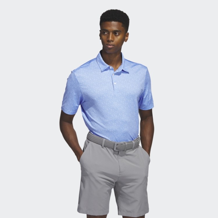 Camisa Polo De Golfe Com Estampa Allover Azul Adidas Ultimate365