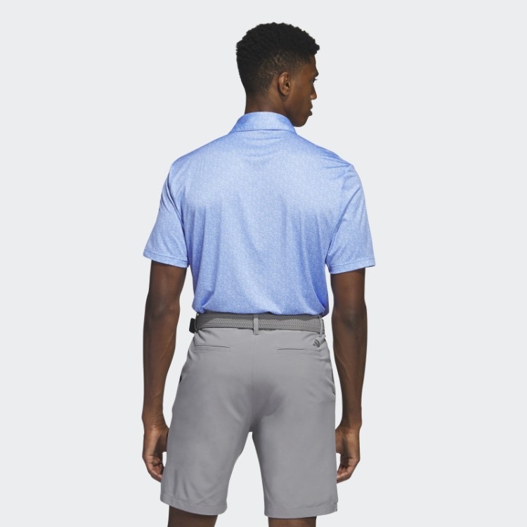 Camisa Polo De Golfe Com Estampa Allover Azul Adidas Ultimate365