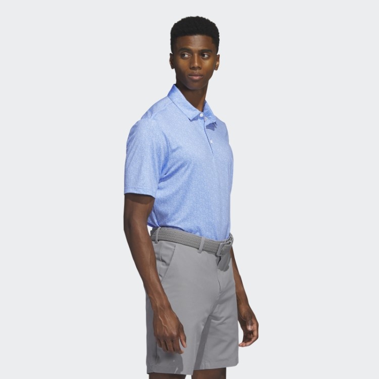 Camisa Polo De Golfe Com Estampa Allover Azul Adidas Ultimate365
