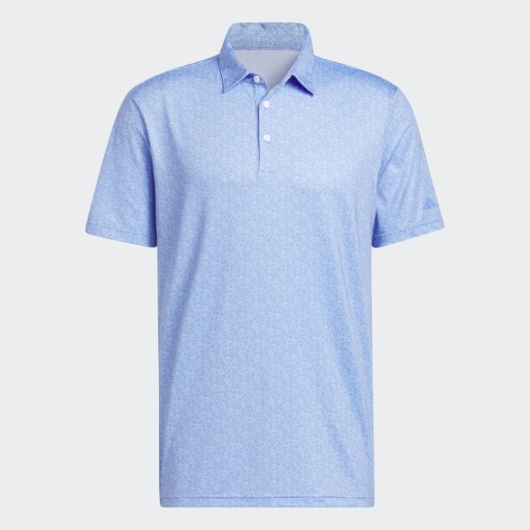 Camisa Polo De Golfe Com Estampa Allover Azul Adidas Ultimate365
