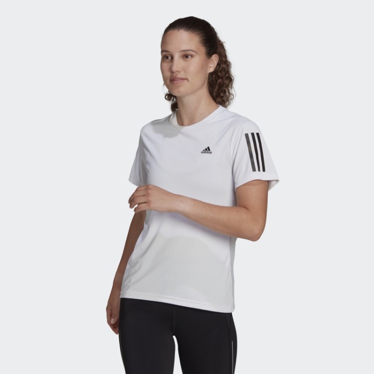 Possui A Camiseta Run Branca Adidas