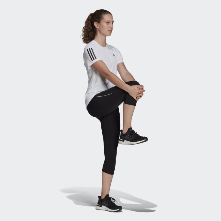 Possui A Camiseta Run Branca Adidas